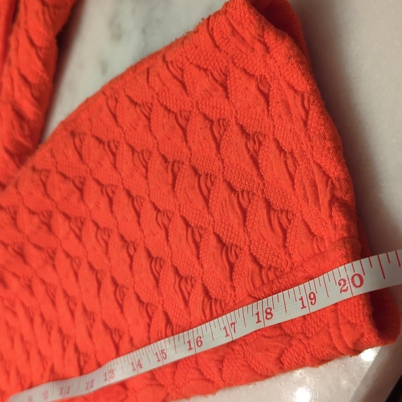 Great Cavalier by St Paul orange A-line three button closure cardigan w/pockets - Picture 8 of 12